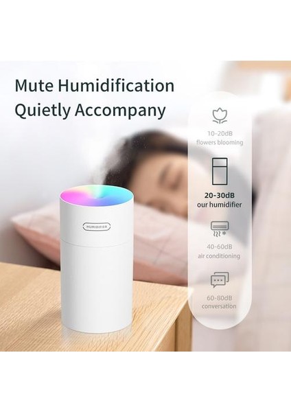 Ultrasonik Hava Nemlendirici Aromaterapi Difüzör Nemlendirici Ev Temel Aroma Yağı Difüzör USB Mist Maker Sisleyici | Nemlendiriciler Beyaz (Yurt Dışından) fiyatları