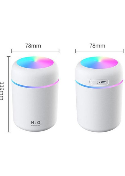 Dıy Taşınabilir Hava Nemlendirici 300 ml Ultrasonik Aroma Uçucu Yağ Difüzörü USB Serin Mist Maker Arıtma Aromaterapi Aromaterapi Home | Nemlendiriciler (Yurt Dışından)