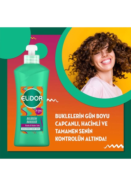 7/24 Şekillendirici Saç Bakım Kremi Belirgin Bukleler, 300 ml 1 Adet