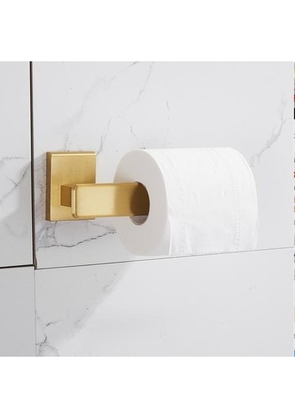 Banyo Aksesuarları Seti Fırçalanmış Altın Banyo Raf, Havlu Askısı, Havlu Askısı Kağıt Tutucu, Tuvalet Fırçası Tutucu Banyo Donanım Setleri | Banyo Donanım Setleri (Yurt Dışından)