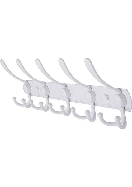 Duvara Montaj Ceket Kanca, 5 Tri Kanca Ağır Iş Paslanmaz Çelik Kanca Rayı (Beyaz) (Yurt Dışından) modelleri