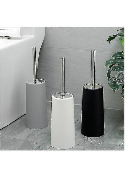 Tuvalet Fırçaları Tutucular Plastik Tuvalet Fırçası Çıkarılabilir Paslanmaz Çelik Çubuk Tuvalet Fırçası Set Siyah (Yurt Dışından) modelleri