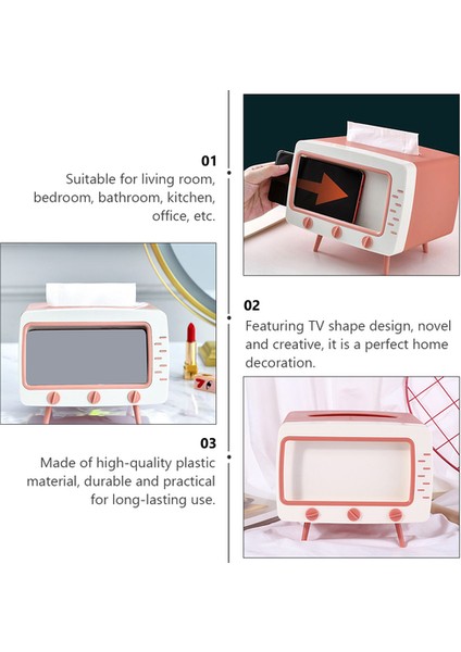 1 Adet Yüz Doku Tutucu Tezgah Peçete Tutucu Telefon Tutucu Plastik Kutu | Doku Kutuları (Yurt Dışından) modelleri