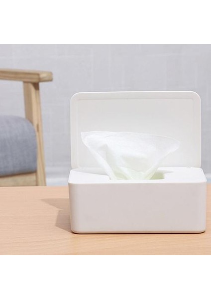 Islak Mendil Dispenser Tutucu Doku Depolama Kutusu Kılıfı Ev Ofisi Için Kapaklı Toz Geçirmez | Doku Kutuları (Yurt Dışından)
