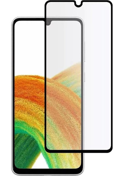 Samsung A33 Ekran Koruyucu 9d Tam Kaplama Cam Siyah