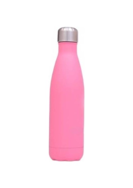 500 ml Çift Duvar Paslanmaz Çelik Termal Flask Moda Vakum Termos Açık Taşınabilir Spor Termal Içecek Su Şişesi | Su Şişeleri (Pembe) (Yurt Dışından)
