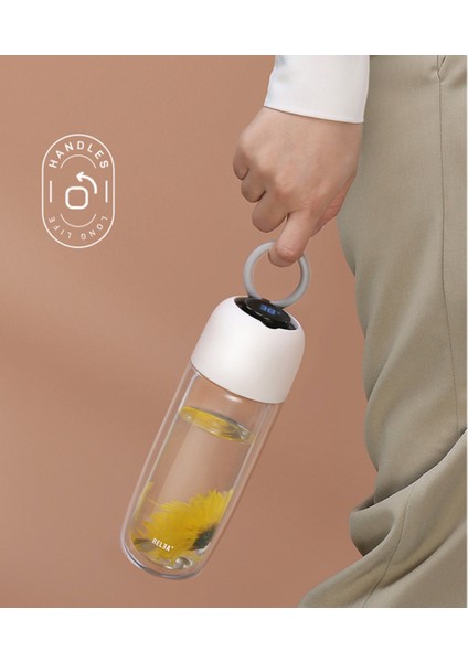 Fincan Biyolojik Su Akıllı Sıcaklık Ekran Cam Kadın Büyük Kapasiteli Öğrenci Taşınabilir Filtre Çay Bardağı Şeffaf | Highball Cam (Beyaz) (Yurt Dışından) fiyatları