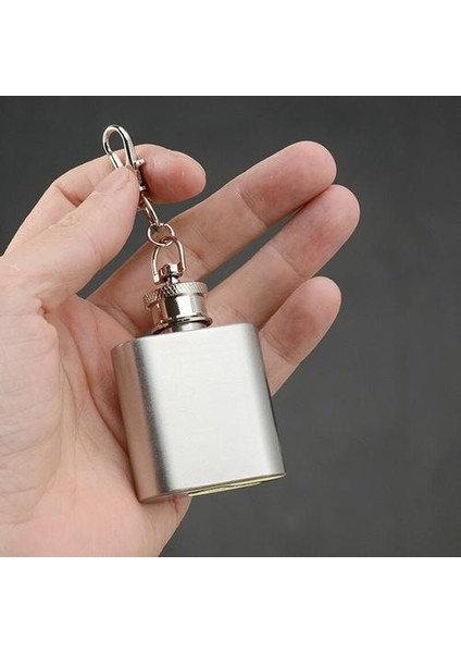 304 Paslanmaz Çelik Küçük Hip Şişesi Çanta Anahtarlık Seyahat Gece Balıkçılık Kamp Şarap Su Isıtıcısı Taşınabilir Paslanmaz Çelik Hip Flask | Hip Şişeleri (Yurt Dışından)