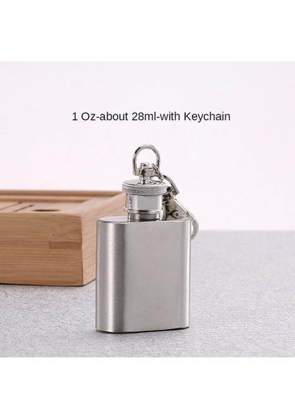 304 Paslanmaz Çelik Küçük Hip Şişesi Çanta Anahtarlık Seyahat Gece Balıkçılık Kamp Şarap Su Isıtıcısı Taşınabilir Paslanmaz Çelik Hip Flask | Hip Şişeleri (Yurt Dışından)