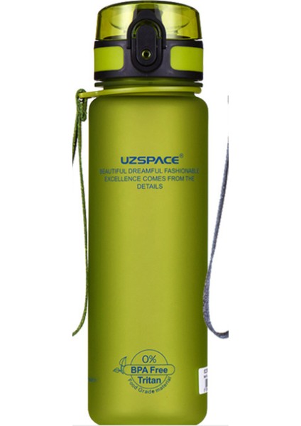 Spor Su Şişesi Doğrudan Içecek Veya Saman Meyveli Demlik Şişesi 500ML Taşınabilir Sızdırmaz Plastik Drinkware | Su Şişeleri (Yeşil) (Yurt Dışından)