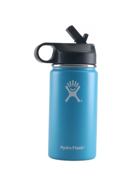 12OZ Hidro Su Şişesi Şişesi Vakum Yalıtımlı Geniş Ağız Seyahat Taşınabilir Termal Şişe Paslanmaz Çelik Su Şişesi | Su Şişeleri (Mavi) (Yurt Dışından)
