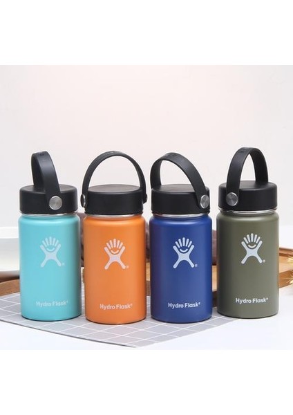 12OZ Hidro Su Şişesi Şişesi Vakum Yalıtımlı Geniş Ağız Seyahat Taşınabilir Termal Şişe Paslanmaz Çelik Su Şişesi | Su Şişeleri (Mavi) (Yurt Dışından) modelleri