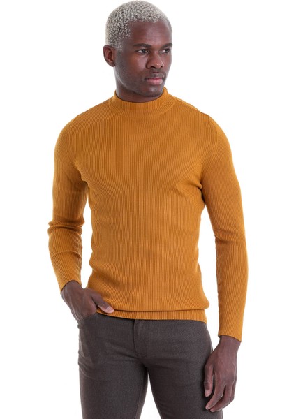 Safran Regular Fit Düz Balıkçı Yaka Klasik Yün Triko Kazak fiyatları