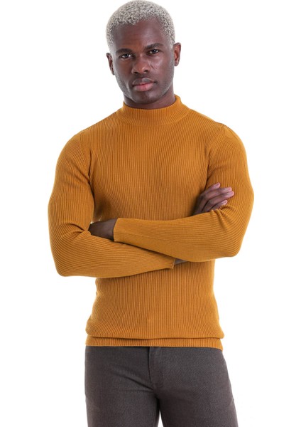 Safran Regular Fit Düz Balıkçı Yaka Klasik Yün Triko Kazak modelleri