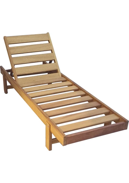 Form Outdoor Iroko Ahşap Şezlong