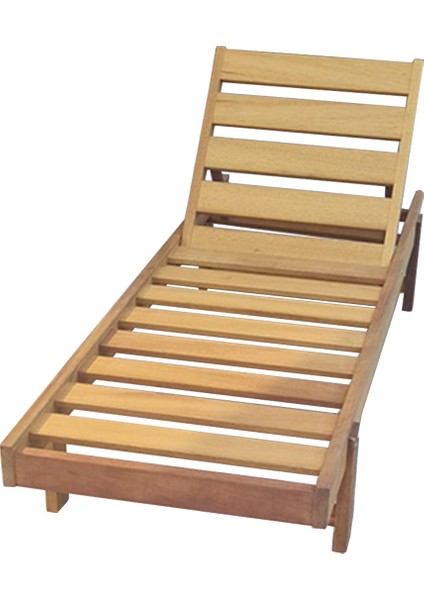 Form Outdoor Iroko Ahşap Şezlong