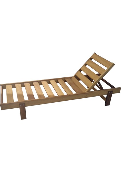 Form Outdoor Iroko Ahşap Şezlong