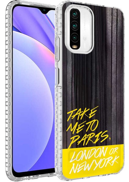 - Xiaomi Redmi Note 10S - Kılıf Kenarlı Renkli Desenli Elegans Silikon Kapak