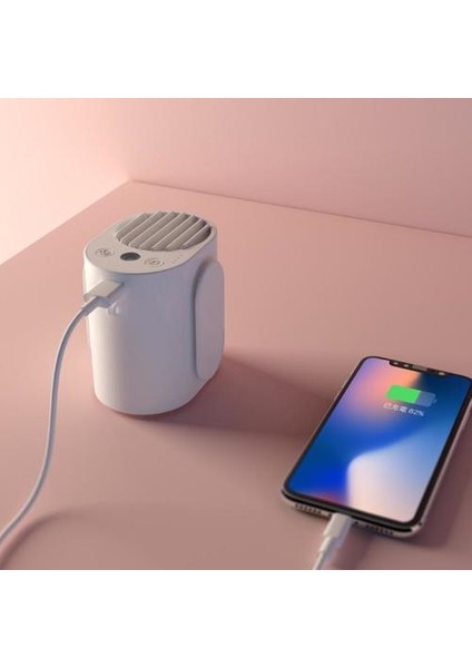 Yaz Gitmek Essential 2 Renk Asılı Bel Fan USB Şarj Boyun Fan Mini El Çok Fonksiyonlu Taşınabilir Masaüstü Küçük Fan | Hvac Systems parçalar (Yurt Dışından)