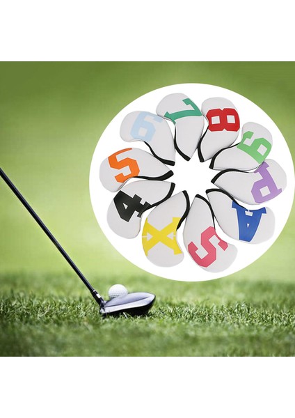 10 x Anti-Tıraşlama Golf Kulübü Headcover Numarası Kafa Kapak Taşıma Renkli Numaraları Koruyun (Yurt Dışından) fırsatları