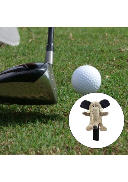 2 Adet Komik Golf Kulübü Headcovers Kafa Koruma Peluş Ahşap Sürücü Kafa Kapağı (Yurt Dışından)