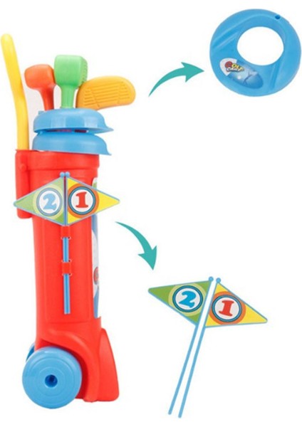 Çocuklar Golf Kulübü Seti - Toddler Golfler Top Oyun Seti Spor Oyuncakları (Yurt Dışından) fırsatları