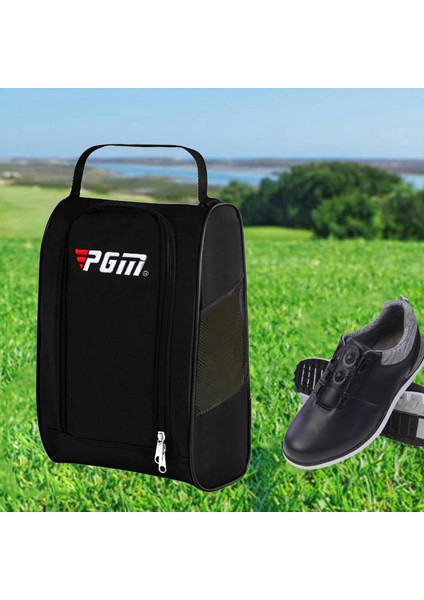 Golf Ayakkabı Çanta Cepler Bagaj Fermuarlı Spor Ayakkabı Taşıyıcı Depolama Oyuncu Siyah (Yurt Dışından) modelleri
