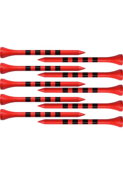 100 x Golf Tees Şerit Işareti Ölçeği Kırılmaz Golf Aksesuarları 70 mm. Kırmızı (Yurt Dışından)