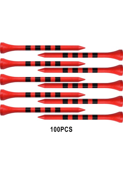 100 x Golf Tees Şerit Işareti Ölçeği Kırılmaz Golf Aksesuarları 70 mm. Kırmızı (Yurt Dışından) fırsatları
