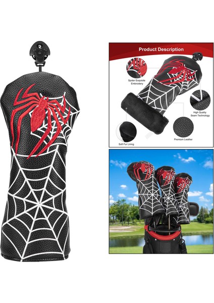 Golf Kafa Kapağı Fairway Hibrid Ahşap Kulübü Headcover Kol Golfçü Ekipmanları No.5 (Yurt Dışından) fırsatları