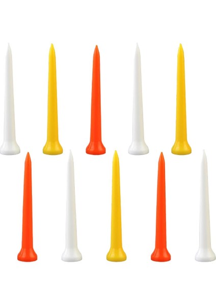 10 Parça Toplu Golf Tees Dayanıklı Golf Çivi Golf Eğitimi Yardımcıları Boyutu (Yurt Dışından)