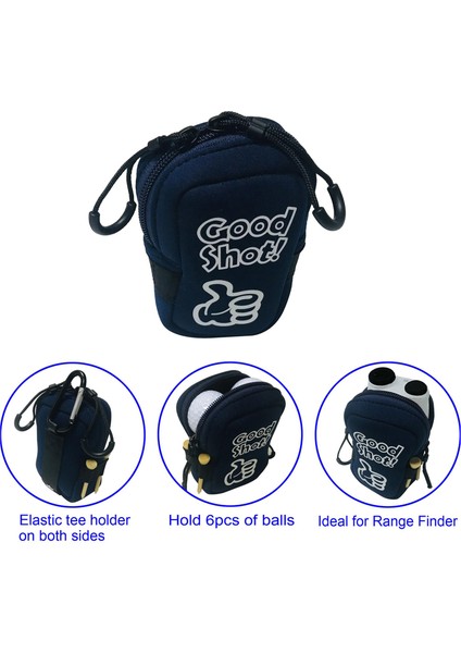 Neopren Golf Aralığı Bulucu Çanta Kılıfı Kılıfı Karabina Siyah ile (Yurt Dışından) fiyatları