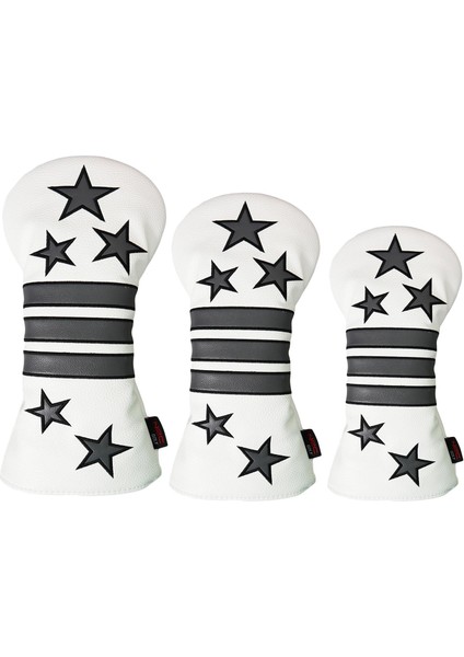 Dayanıklı Golf Ahşap Kafa Kapak Sürücüleri Headcover Koruyucu Yıldızlar Çizilmez S M L 3 Adet (Yurt Dışından) fiyatları