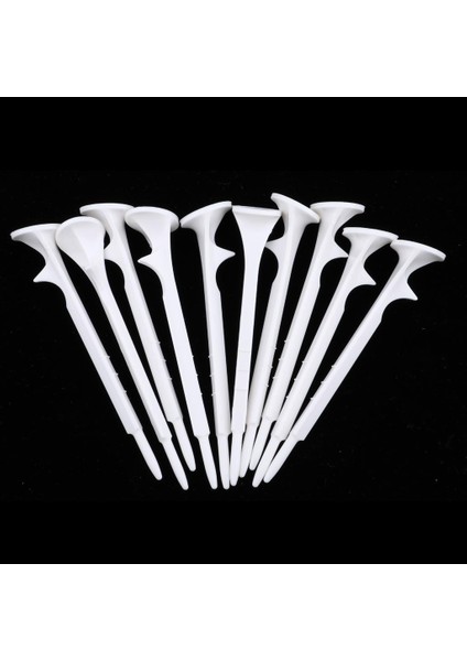 10 Adet 73 mm. Beyaz Plastik Golf Tees Spor Golf Eğitim Yardım Set (Yurt Dışından) modelleri