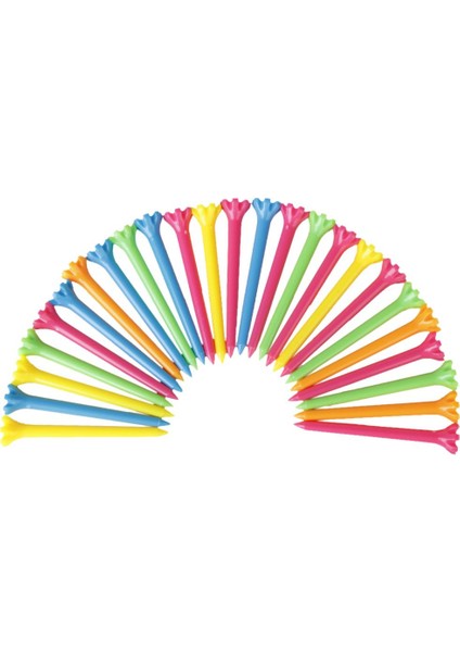 25 Adet 67 mm. Plastik Golf Tees Golfçü Golf Kulübü Yardım Aracı Aksesuarları 2 5/8" (Yurt Dışından)