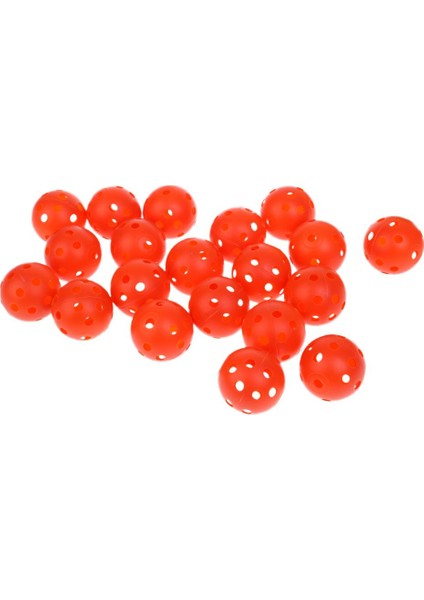 20 Parça Plastik Hollow Uygulama Tenis Topu Eğitim Golf Topları Turuncu (Yurt Dışından)