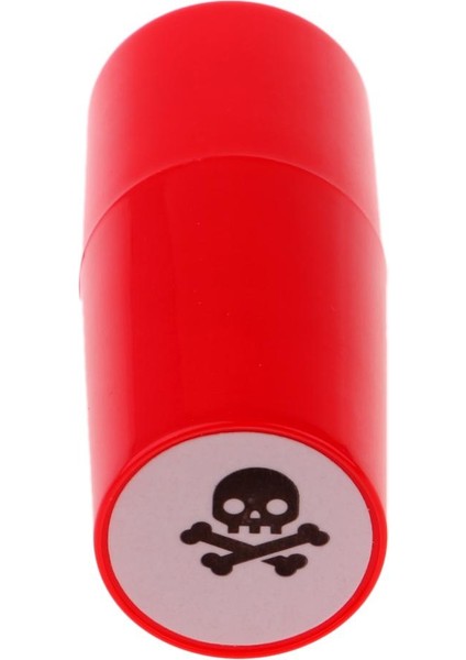 Colorfast Hızlı Kuru Golf Topu Damga Stamper Marker Gösterim Mühür Kırmızı Kafatası (Yurt Dışından) fırsatları