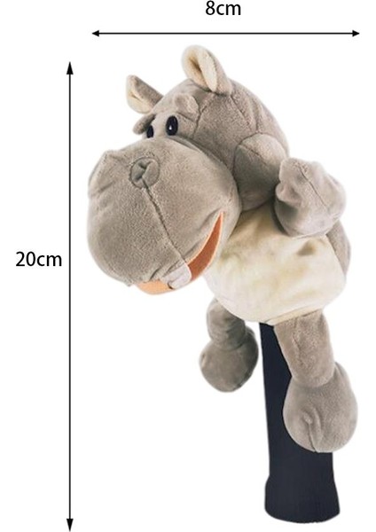 Sevimli Golf Sürücüsü Headcover Club Kafası Evrensel Koruyucu Golfçü Hippo Kapakları (Yurt Dışından) modelleri