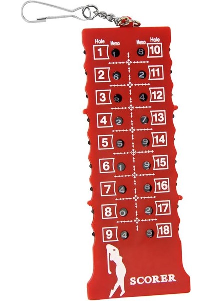 18 Delik Golf Stroke Sayacı Taşınabilir Golf Skoru Skorlama Aracı Kırmızı Çanta Etiketi (Yurt Dışından) indirimleri