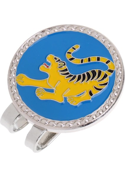 Manyetik Şapka ile Alaşım Golf Topu Marker Klip Zodyak Golfçü Kaplan (Yurt Dışından)