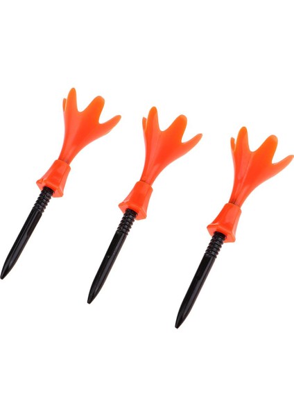 3 Adet Taşınabilir Plastik Dönebilen Golf Tees Ayarlanabilir Yükseklik Golf Tees Turuncu (Yurt Dışından)