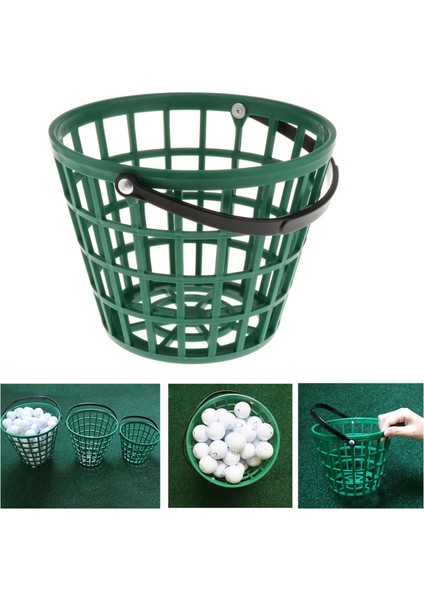 Kırılmaz Golf Topu Sepet Plastik Taşıma Kova Tutucu Kolu ile 50 Top Tutar (Yurt Dışından) modelleri
