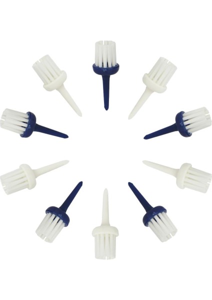 10 Adet Golf Tees Fırça Sürücü Eğitimi 52 mm. Rastgele Renk Kulübü Golfçü Malzemeleri (Yurt Dışından)