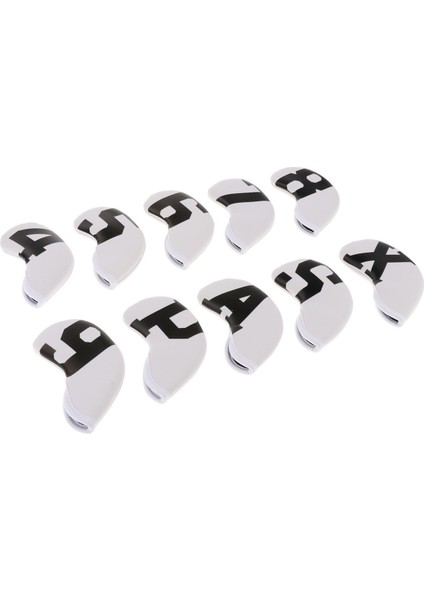 10 Adet Golf Demir Headcover 13 x 7 cm. Ütüler Başak Koruyucu Golfçü Beyaz Koruyun (Yurt Dışından) indirimleri