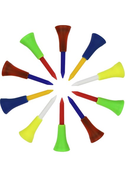 10 Adet Golf Golfçü Tees 2 3/4 2 1/8 Inç Golf Tees Sınır Pin Tee Top Tırnak - 56 mm. (Yurt Dışından)