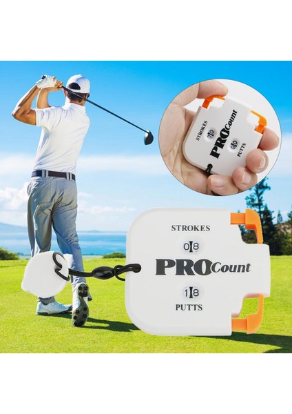 Golf Skoru Sayaç Iki Haneli Skorlama Sistemi Skoru Spor Scorekeeper Beyaz Turuncu (Yurt Dışından) fırsatları