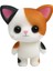 Küçük Sevimli Pvc Flock Hayvan Calico Kedi Bebekleri Yaratıcı Oyuncak 5.5 x 3.5 x 6.5 cm (Yurt Dışından) 1