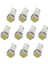 5X10 Adet Beyaz Araba T5 5050 Metre Lamba Ampul LED Göstergesi 5 Adet (Yurt Dışından) 5