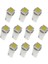 2X10 Adet Beyaz Araba T5 5050 Metre Lamba Ampul LED Göstergesi 2 Adet (Yurt Dışından) 1
