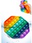 Pop It Push Bubble Fidget Özel Pop Duyusal Oyuncak Zihinsel Stres Oyunu Popit Gökkuşağı 1